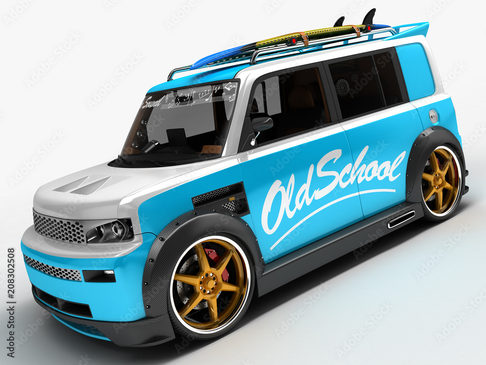 Youth car for outdoor activities. Completed in the style of the old school. The machine for surfers. Youth car for outdoor activities. Completed in the style of the old school. The machine for surfers.