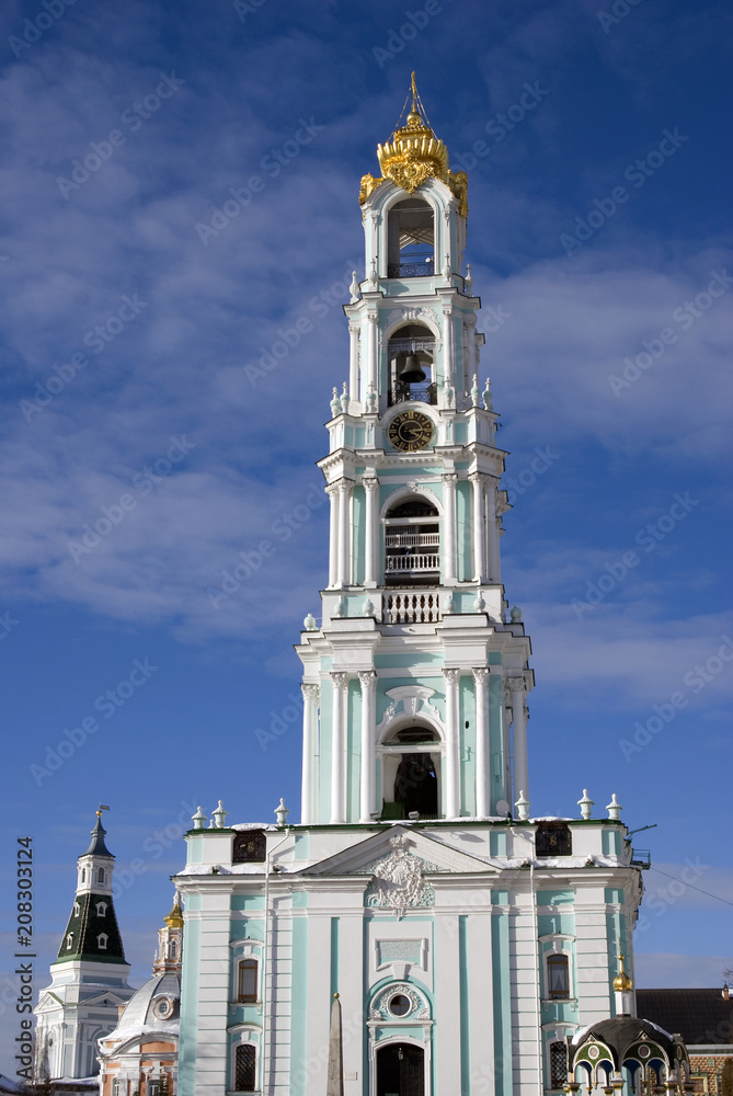 Architecture of Trinity Sergius Lavra, Sergiyev Posad, Moscow region, Russia. Color photo. Architecture of Trinity Sergius Lavra, Sergiyev Posad, Moscow region, Russia. Color photo.