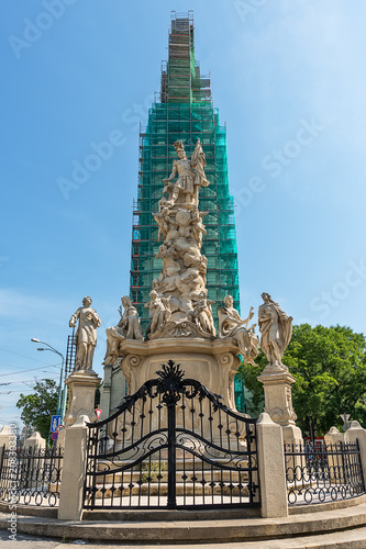 Bratislava, Slovakia - May 24, 2018: Church Blumental in Bratislava, Slovakia. photo