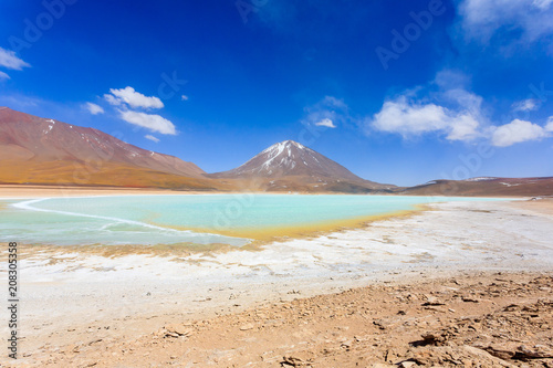 The green Laguna Verde,Bolivia