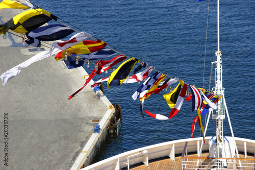 Flags on the Bow
