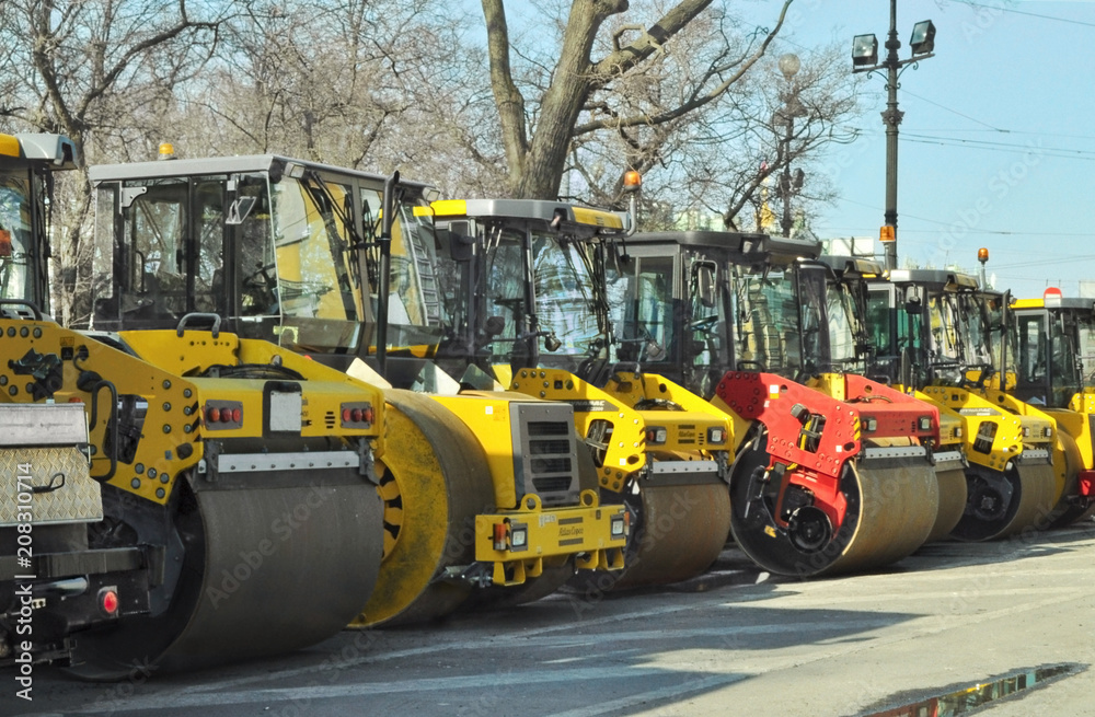 asphalt spreaders before work asphalt spreaders before work