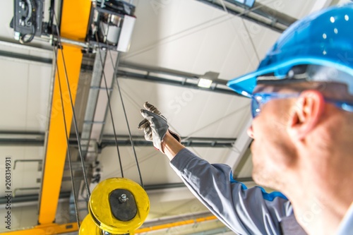 Bilde på lerret Warehouse Lift Operator