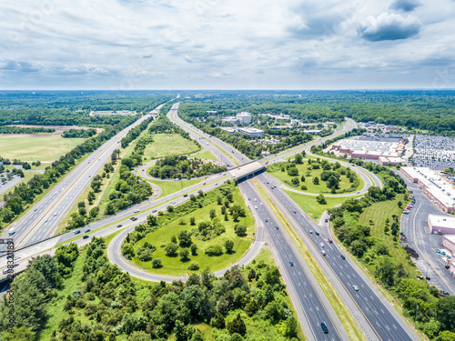 Photography Aerial view of highway