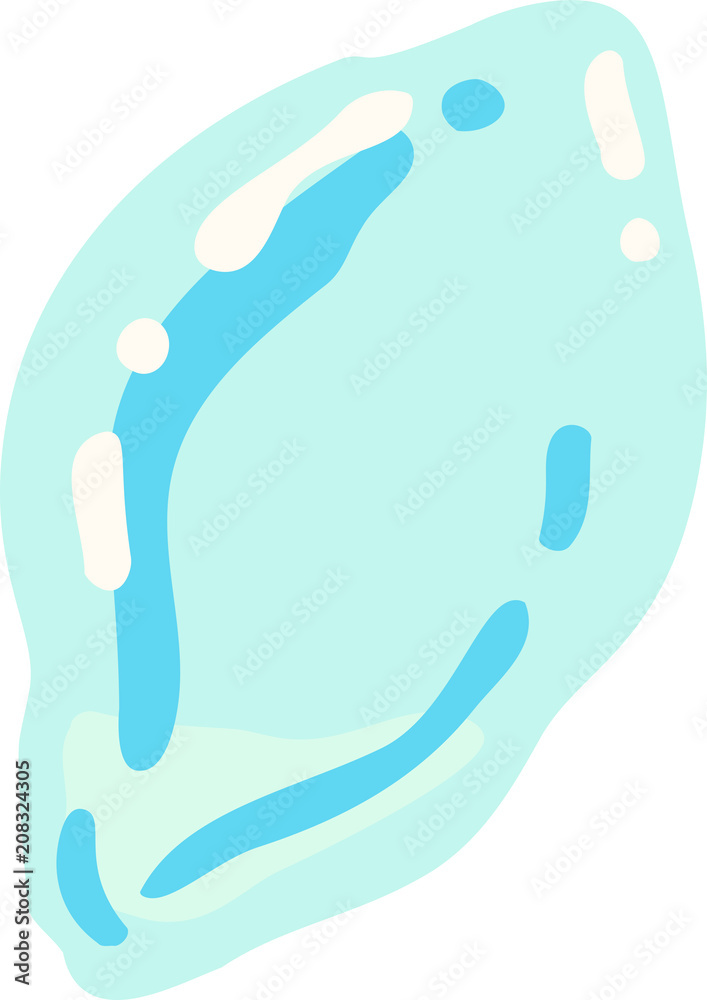 Obraz premium Melted Ice illustration