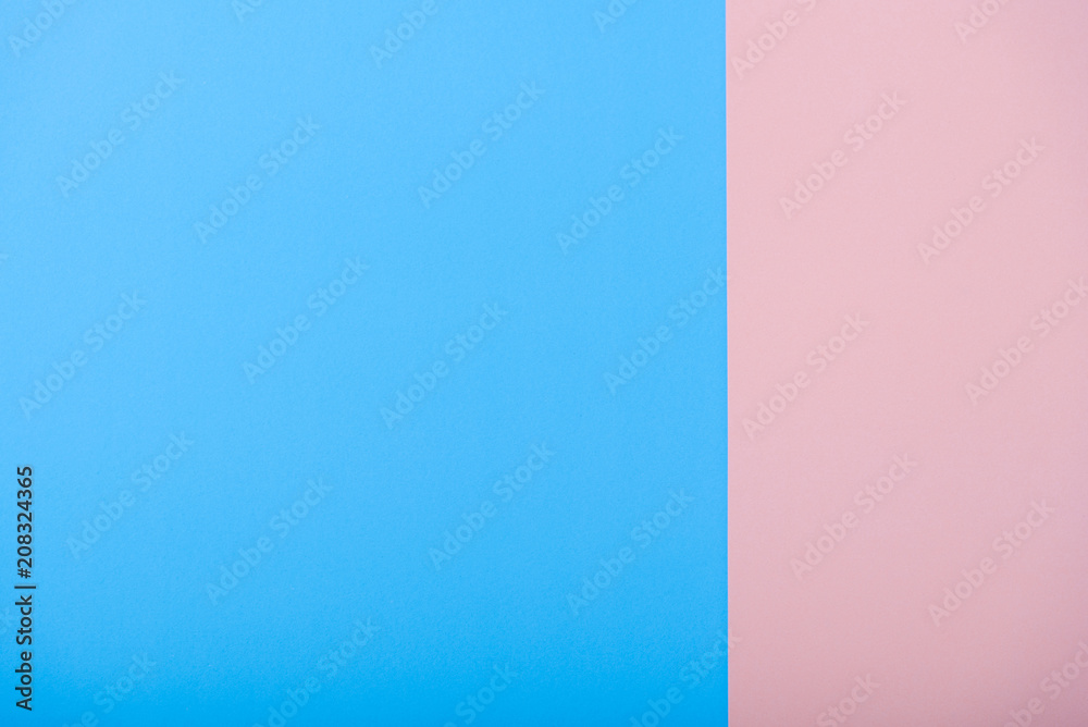 abstract pastel two tone paper blue and pink color minimal background
