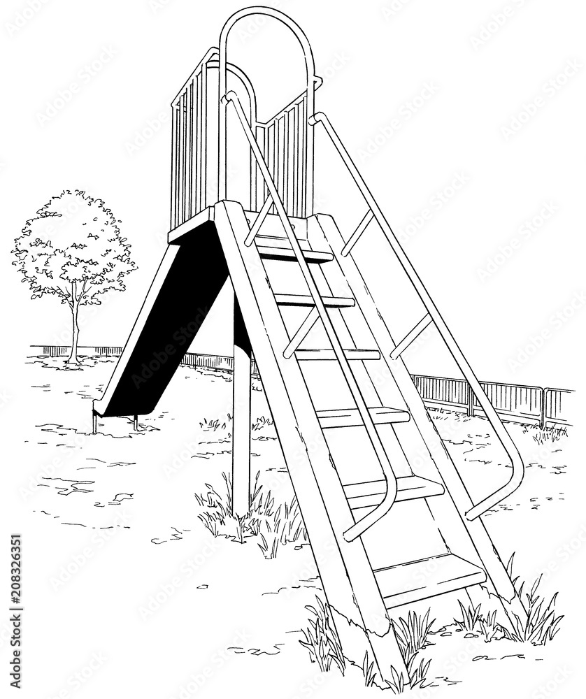 漫画風ペン画イラスト 公園 公園 Stock Illustration Adobe Stock 漫画風ペン画イラスト 公園 公園 Stock Illustration Adobe Stock