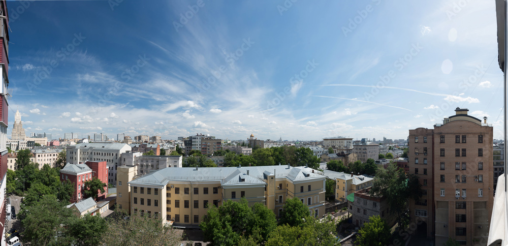 Panorama sunny Moscow high resolution photo Panorama sunny Moscow high resolution photo