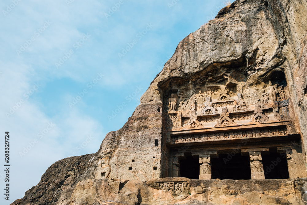 Ellora Caves ancient ruins in Maharashtra, India