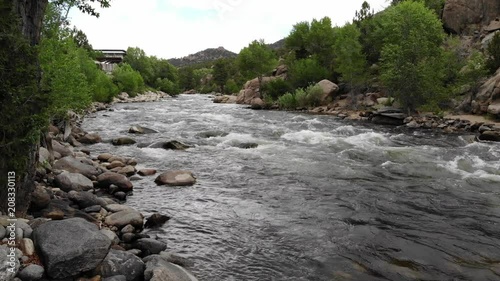 Arkansas river white water rapids near Buena Vista, Colorado, USA