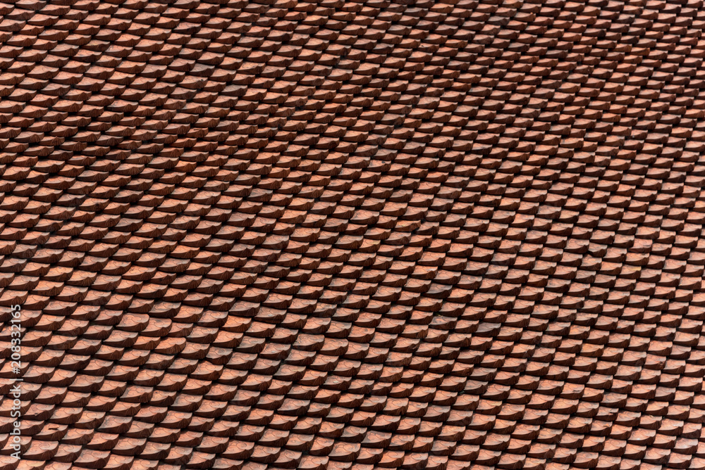 Close-up of textured rooftop of a building Close-up of textured rooftop of a building