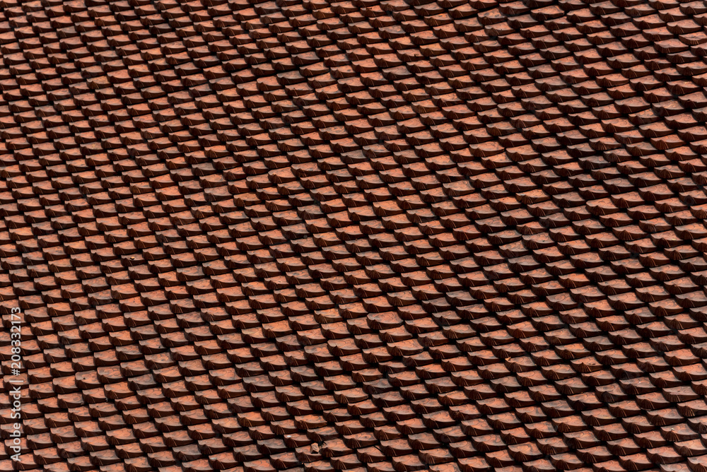 Close-up of textured rooftop of a building Close-up of textured rooftop of a building
