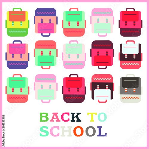 Back to school sale vector illustration