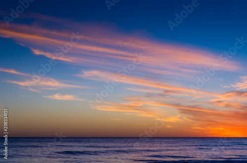 Sunset on the ocean