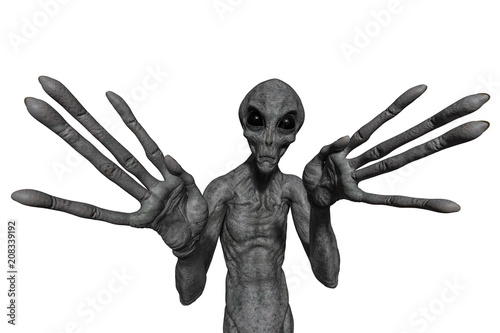 Fényképezés grey alien exploring arround