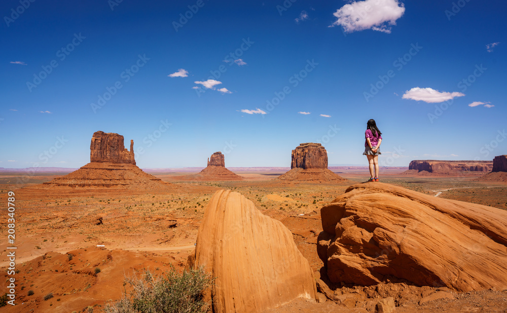 Girl at Monument Valley