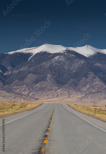 Southwestern Colorado Mountain with Lonely Road