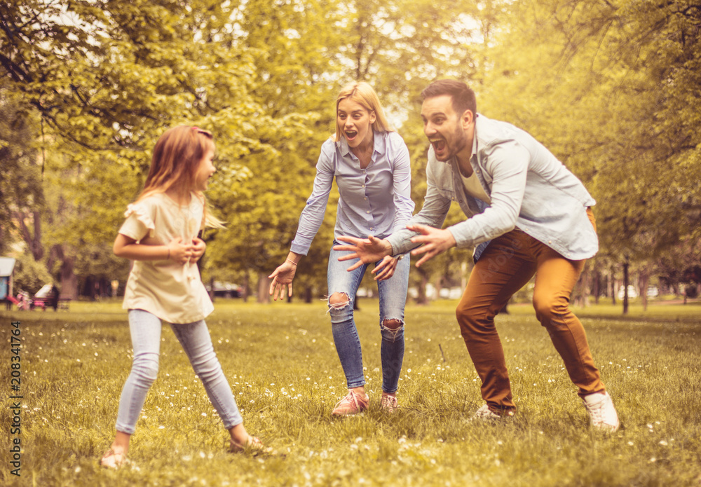 Fototapeta premium Funny day at park.