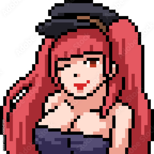 vector pixel art anime gil