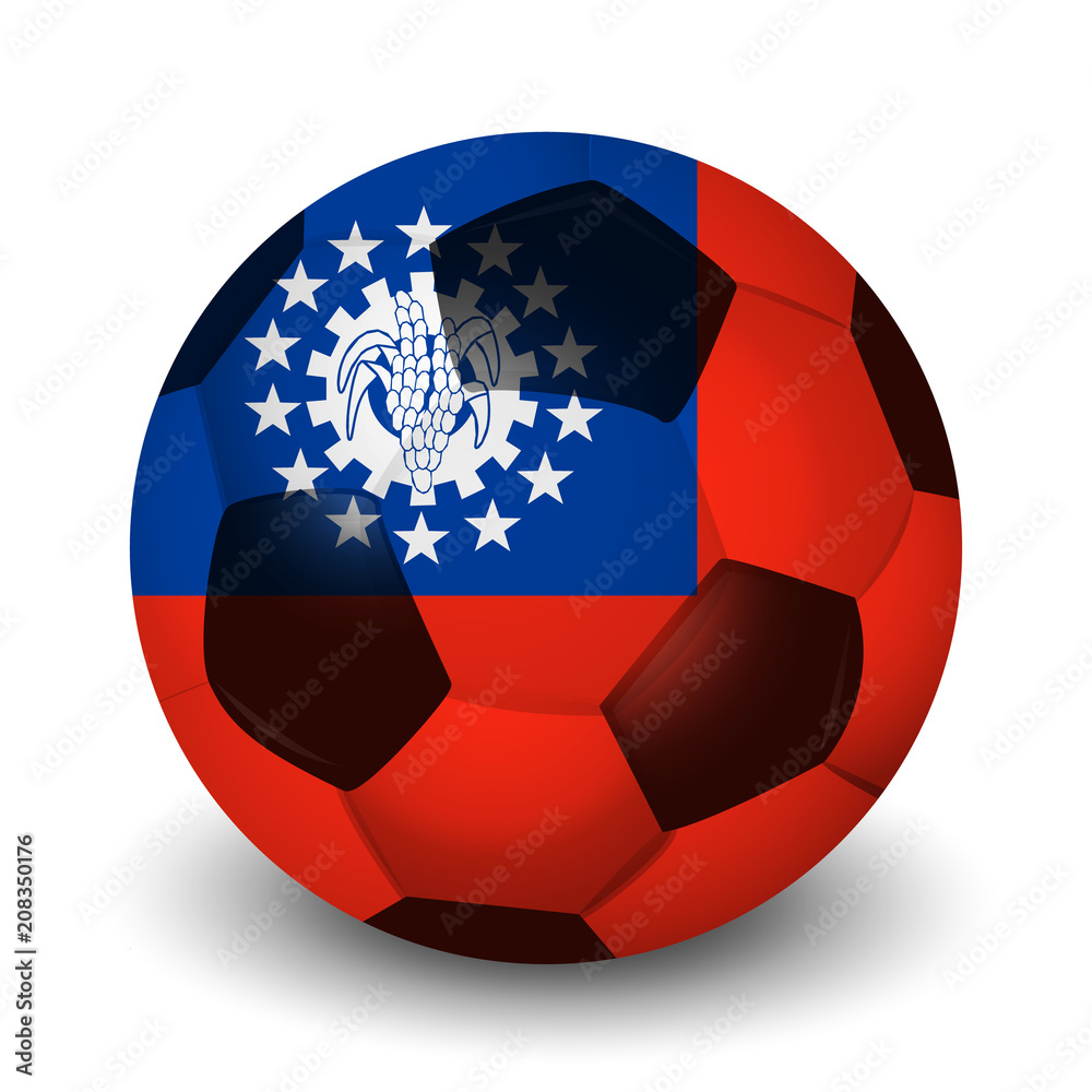 Obraz premium ミャンマー サッカー 国 アイコン 
