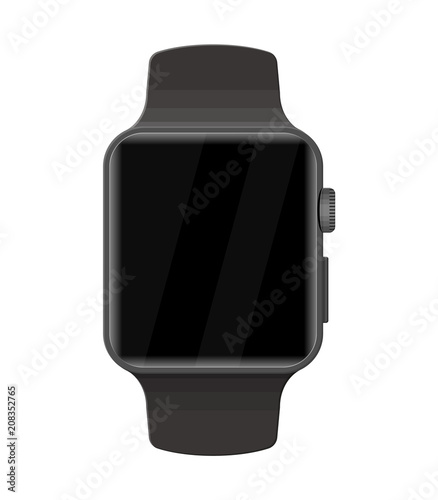 Smart watch isolated on white.