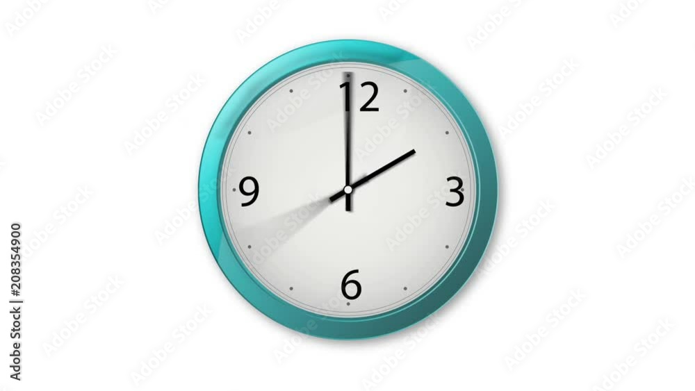Animated Clock, Twenty Four Hour, Loopable. Includes Alpha Channel, Easy to Use Animated Clock, Twenty Four Hour, Loopable. Includes Alpha Channel, Easy to Use