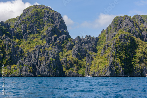 Rocks in the sea. El Nido Palawan, Philippines
