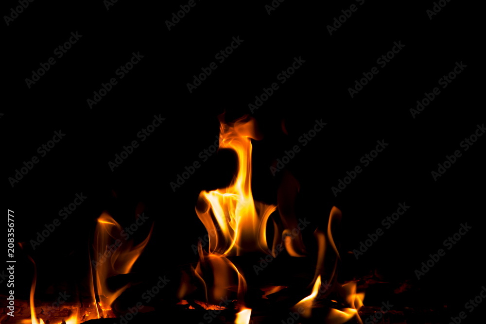 Abstract fire on black background
Abstract fire on black background