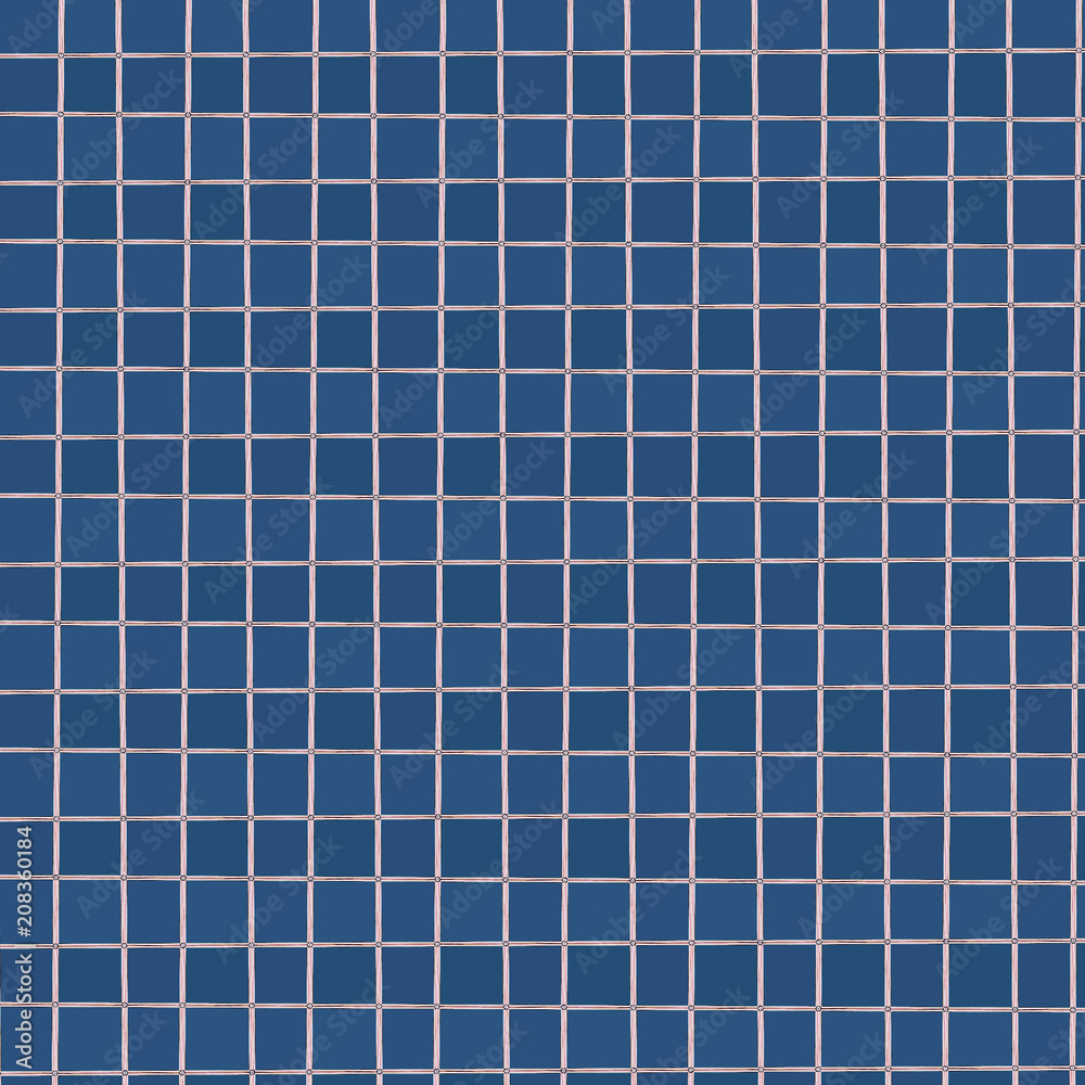 Blue check plaid fabric texture textile continuous background Blue check plaid fabric texture textile continuous background