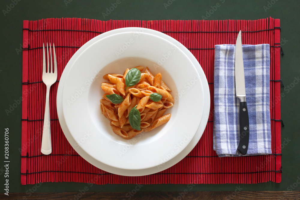 italinan pasta dressed with tomato sauce, italinan pasta dressed with tomato sauce,