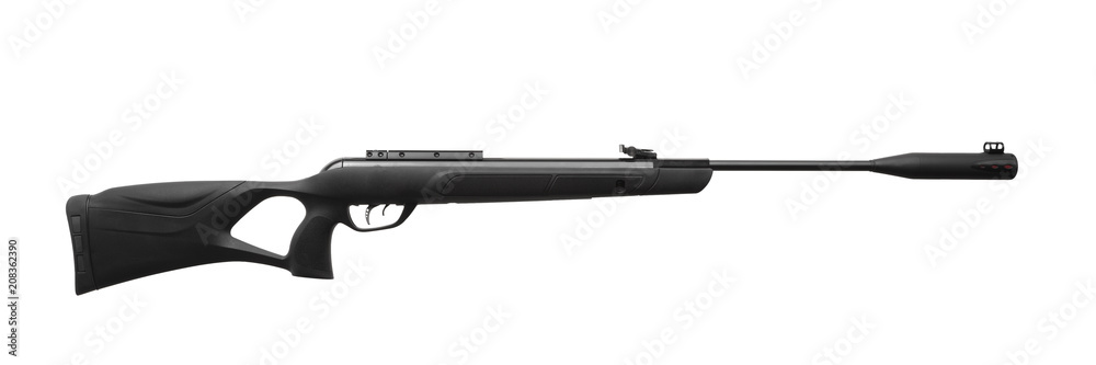 pneumatic rifle isolated on white pneumatic rifle isolated on white