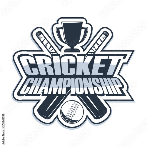cricket championship monochrome