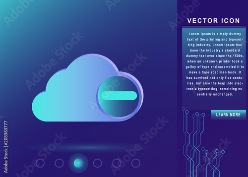 remove with cloud icon