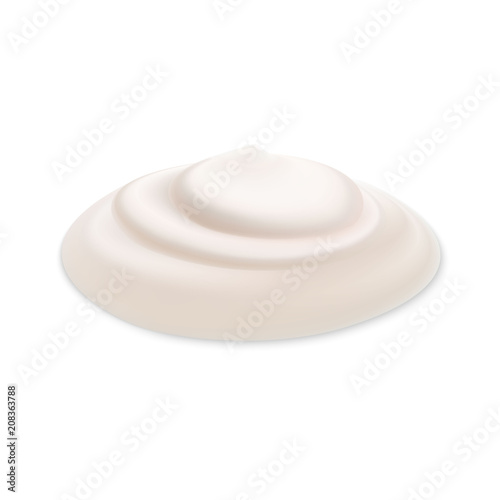 White Cream isolated