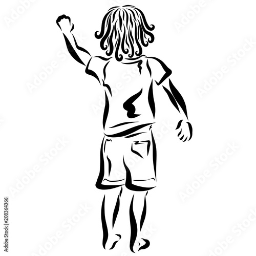 Wallpaper Mural A child who waved his hand draws, writes, or knocks Torontodigital.ca