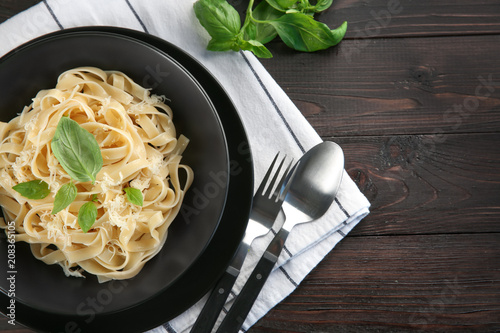 Delicious fettuccine pasta ...