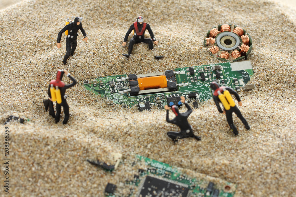 Fototapeta premium 海辺の残骸