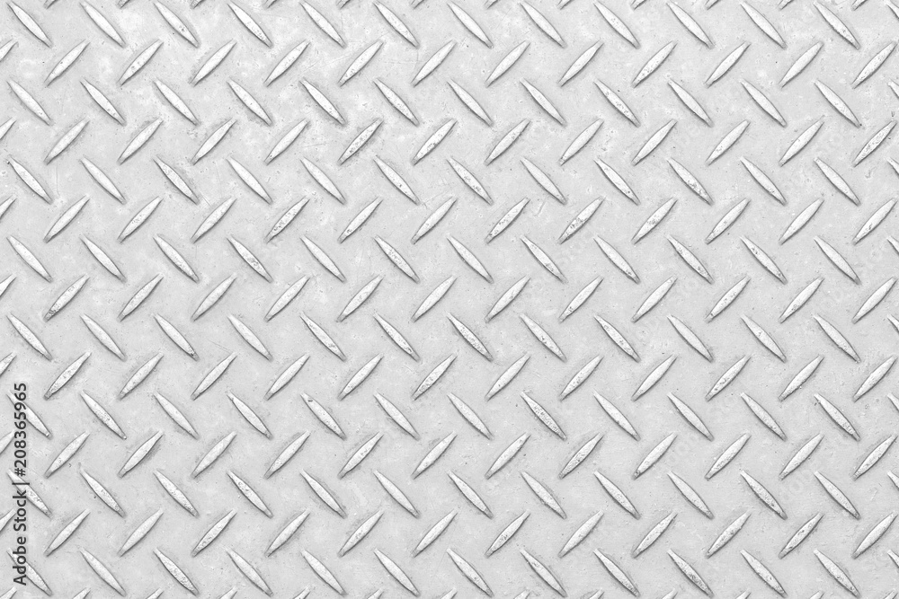 White diamond plate texture and seamless background