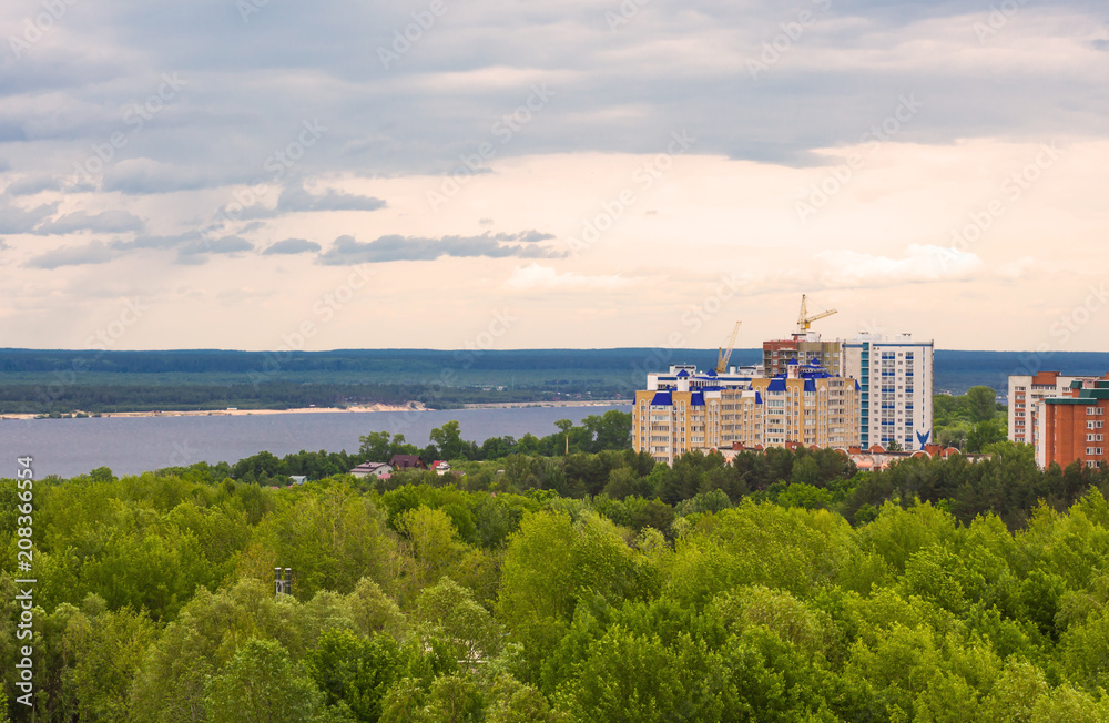 view of the Volga river in Cheboksary