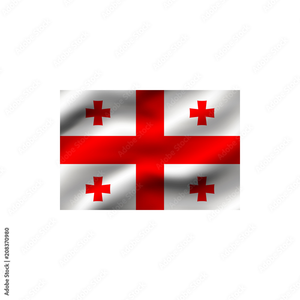 Obraz premium Flag of Georgia.