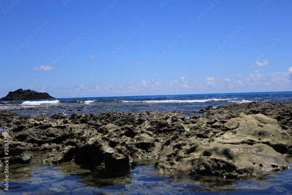 Beach view at Lanyu in Taiwan Beach view at Lanyu in Taiwan