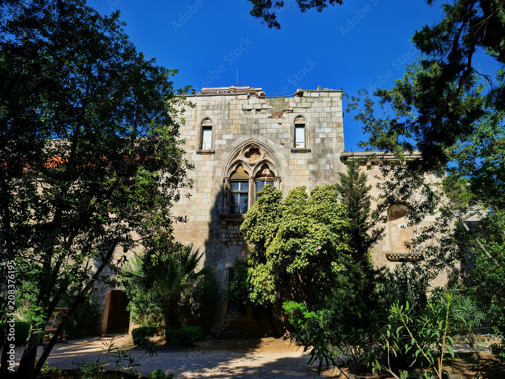 Monastère bénédictin sur l'île de Lokrum, Dubrovnik, Croatie