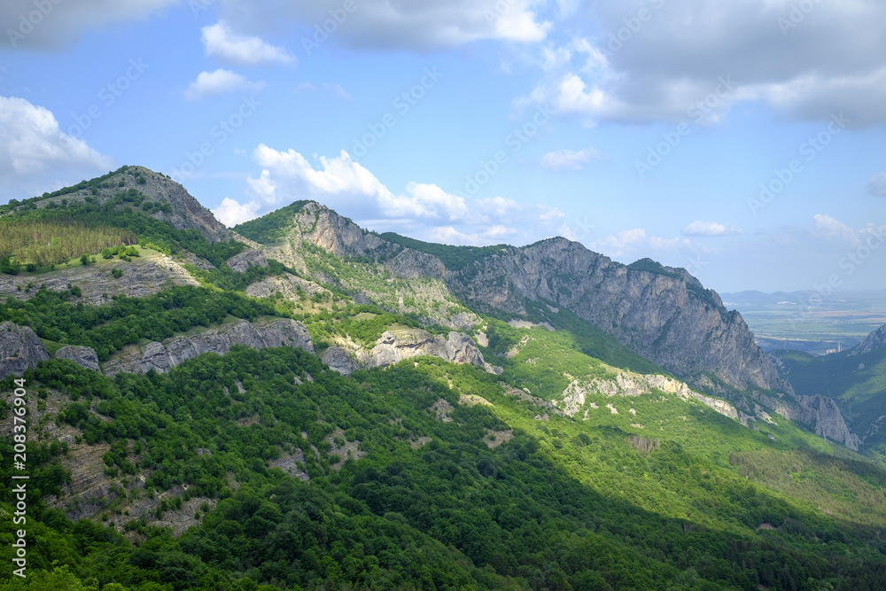 Mountains and blue sky in the clouds 1