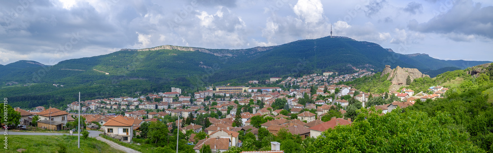 Panorama of the city in the Bulgarian mountains 2