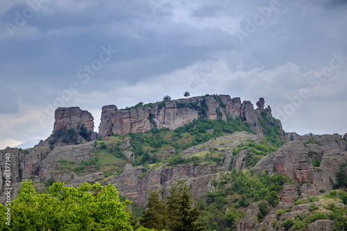 Panorama of the rocky ridge