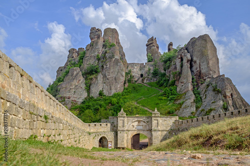 Landscape of a rock fortress against a cloudy sky 3