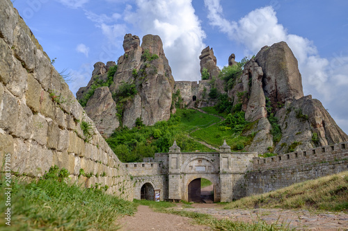 Landscape of a rock fortress against a cloudy sky 5