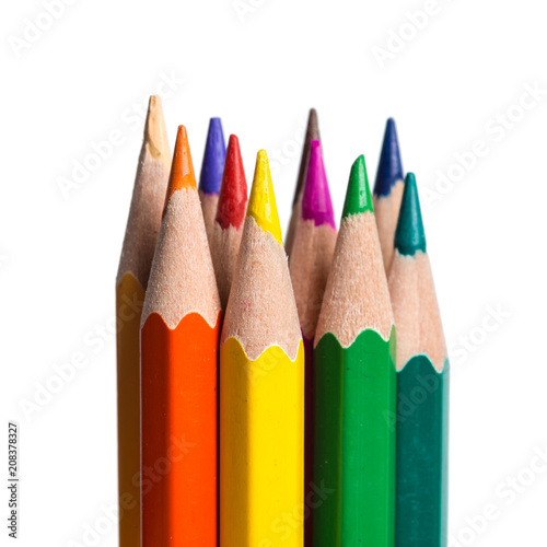 Wallpaper Mural macro shot of color pencil pile pencil Torontodigital.ca
