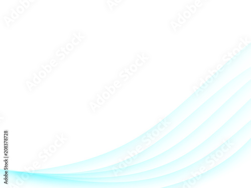 Blue abstraction smooth twist light lines background.