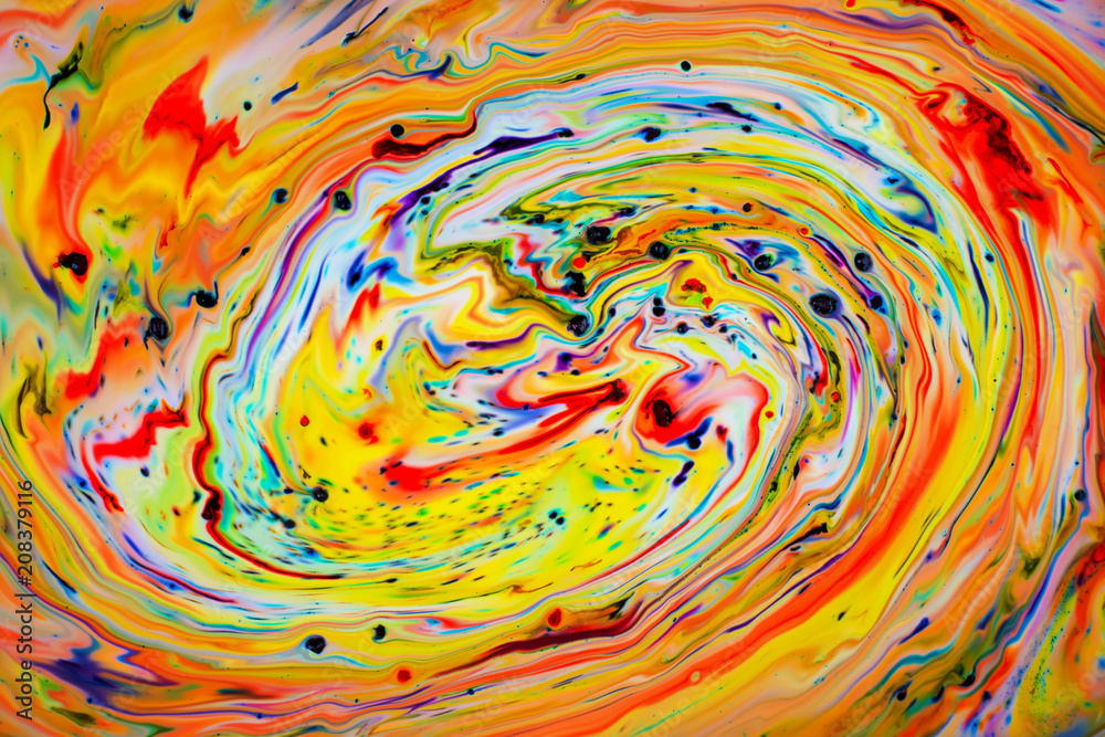 Colorful abstract acrylic painting. Natural dynamic mixture of oil colored pigments fluid flow background. Naturally blurred. Colorful abstract acrylic painting. Natural dynamic mixture of oil colored pigments fluid flow background. Naturally blurred.